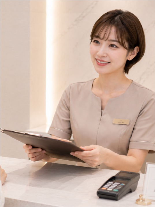 美容クリニック受付の仕事イメージ