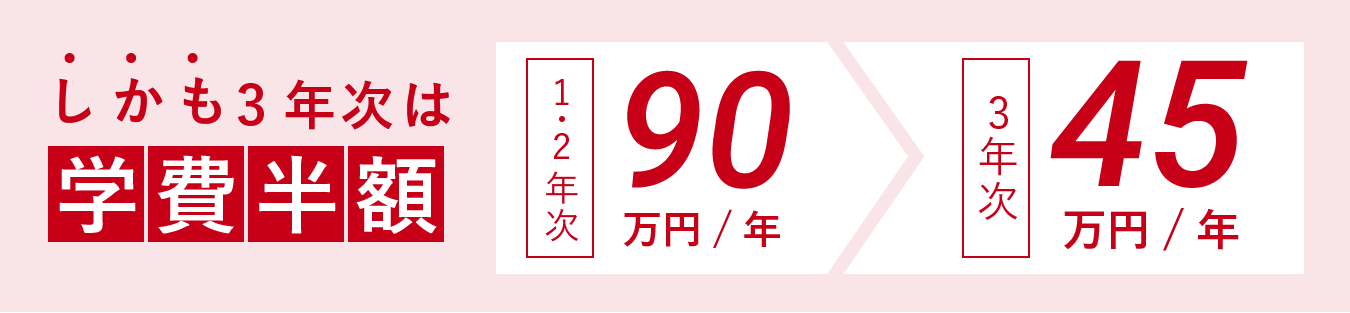 2+1年制で入学後に進路を選べる