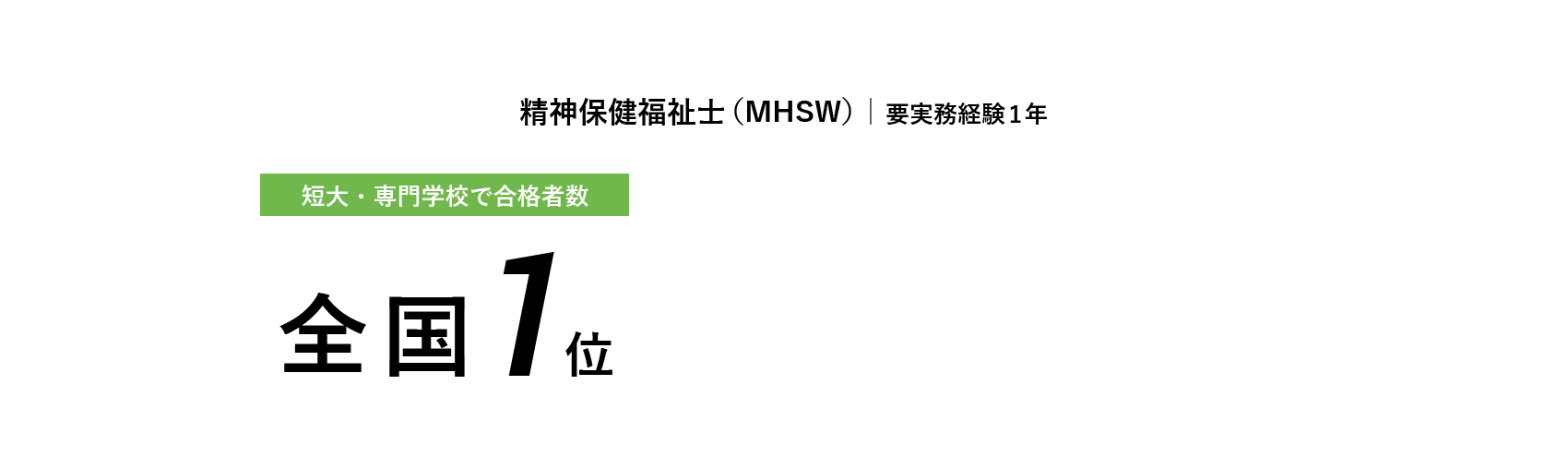 合格者数全国1位